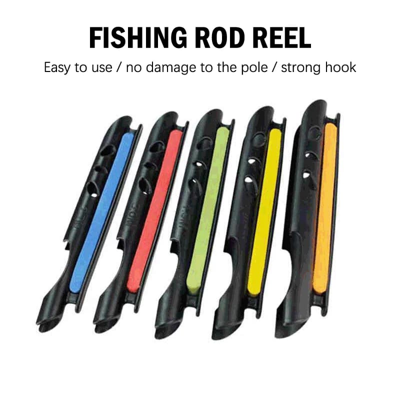 Piastra per avvolgimento da pesca Clip On Rod Line Holder tavola di avvolgimento Bite Bobbin Tackle accessori