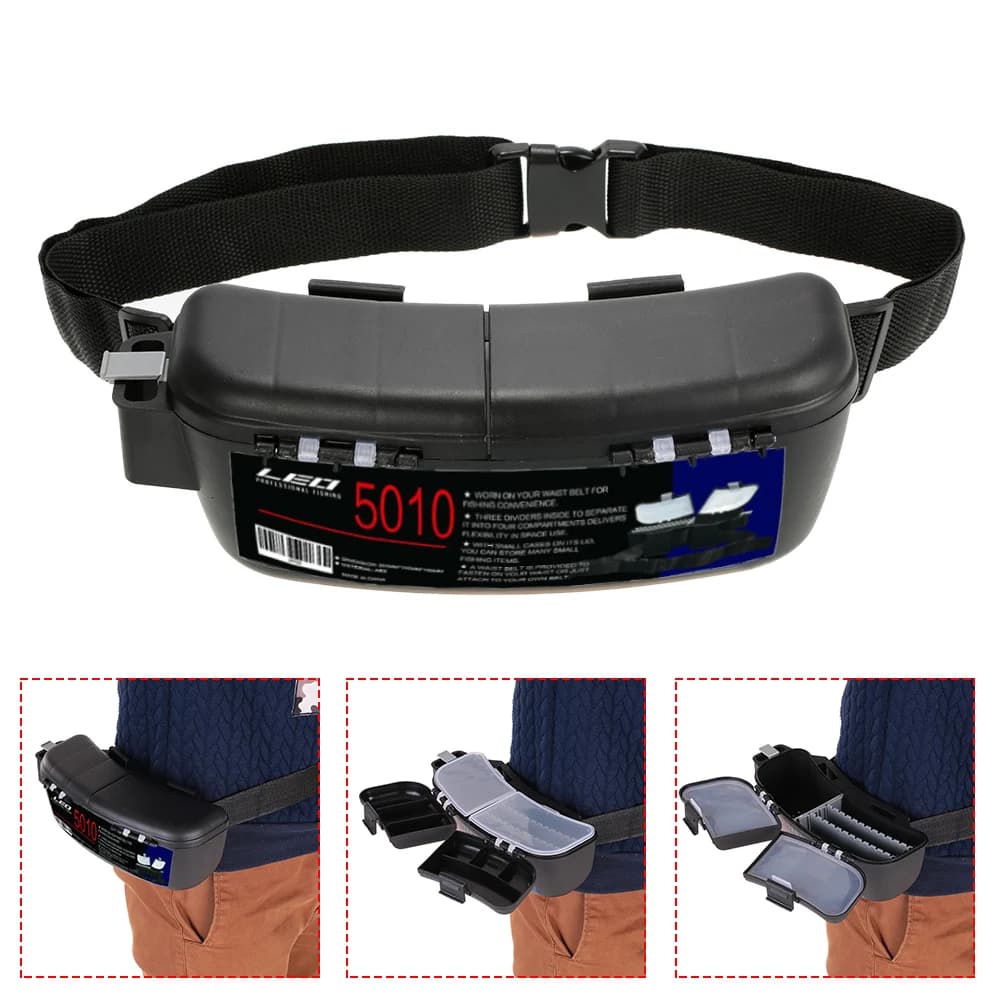 Portable Fishing Equipment Box Storage Box Holder Holder for Esca Container Hooks For Fishing Accessory Waist Belt Box For Fishing Tools
