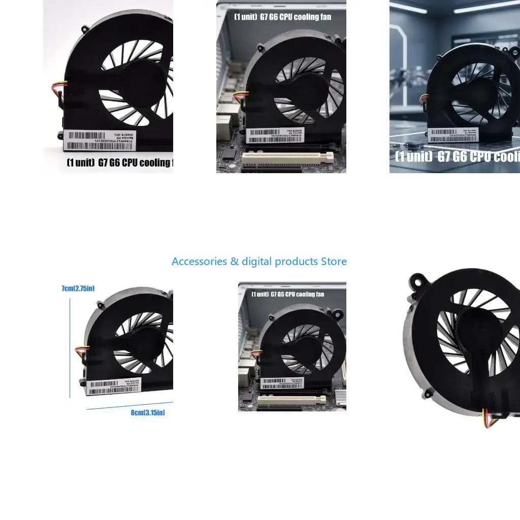 77JD Laptop CPU Cooling Fan 5V 0.5A 3Pin 3Wire Coolers Fan for G7 Coolers