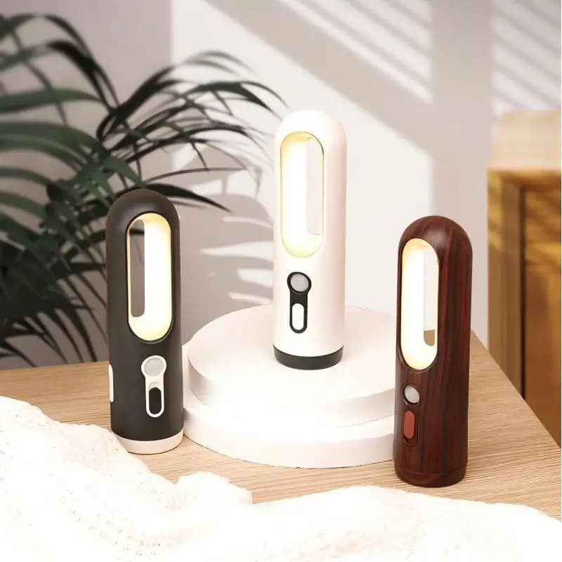 Sensore di movimento Luce notturna Modalità di illuminazione multiple Lampada da comodino ricaricabile con torcia a LED ricaricabile senza sfarfallio