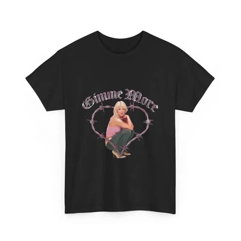 Maglietta in cotone pesante premium Britney Spears Y2K Cultura pop