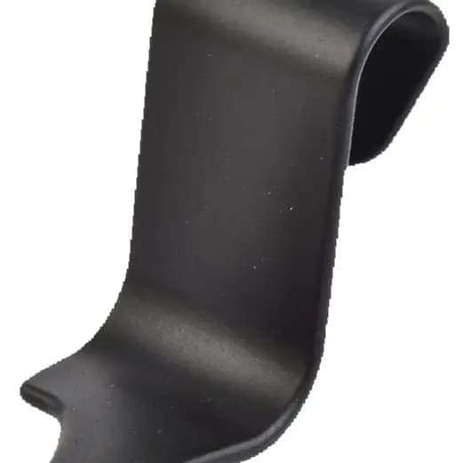 Set of 4 Hooks for Seats Auto 11cm X 3.5cm X 0.4cm in PP Black, Hooks for Head and Back, Hooks and Hooks Multipurpose for Interior Cars
