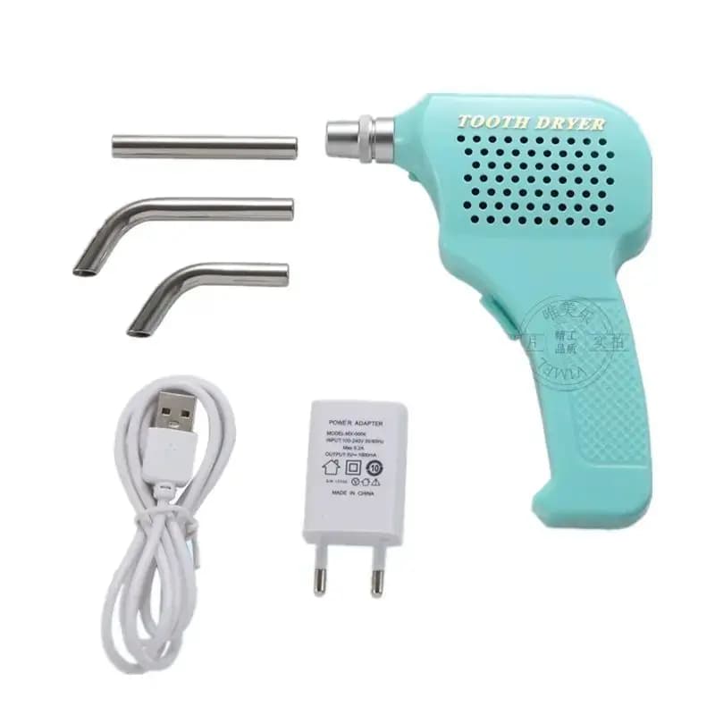 Asciugacapelli per denti orali con luce a LED Aria morbida raffreddata ad aria Aria fredda Riempitore USB Colpo di capelli