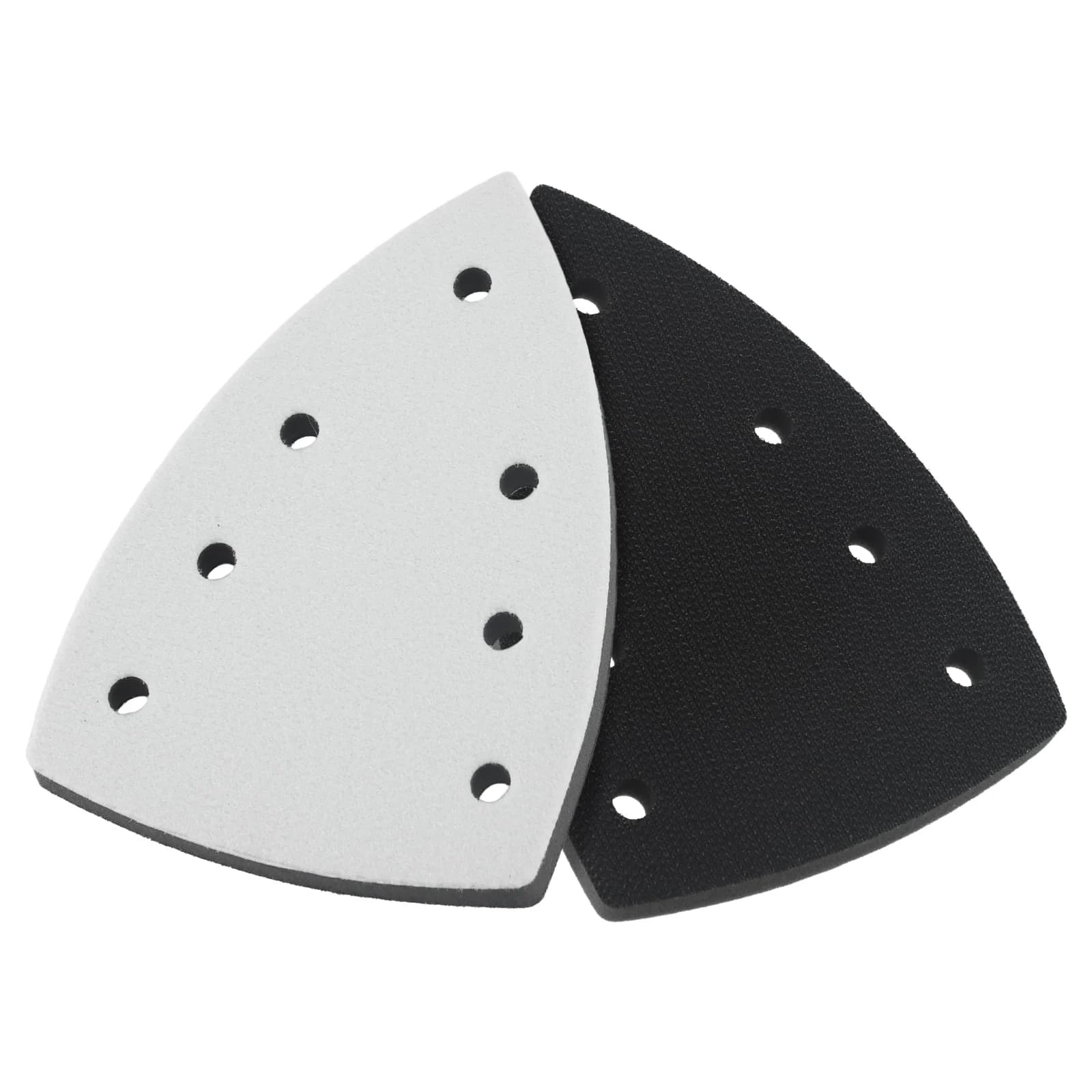 1pc Triangle Vetrata Paper 150x100mm Sponge Abrasive Tampone Abrasive Triangle sanding Backer Pad For Pad 7 Holes Paper Vetrata Backing Pad