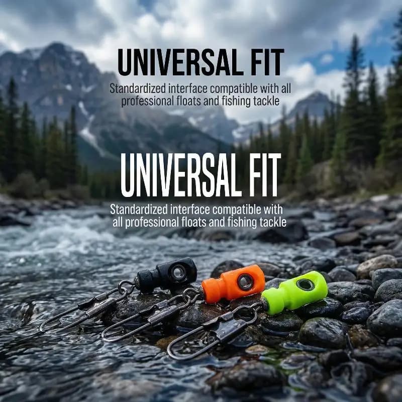 Float Connector Fishing Rotating Pins Hanging Plug for Stable and Leakproof Tackle Setup in Freshwater and Marine Use