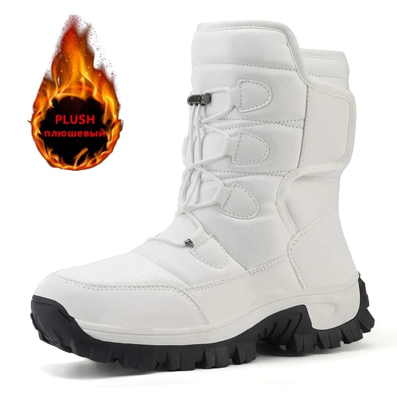 Nuovi stivali da donna caldi in peluche Stivali da donna alla moda all'aperto Piattaforma antiscivolo Escursionismo Stivaletti caldi invernali impermeabili