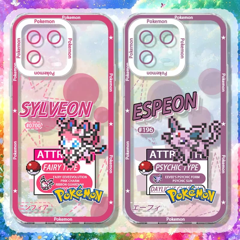 Cover Puzzle Pokedex P-Pokemon Eevee per Xiaomi POCO X8 Pro Max X7 X6 Neo X5 X3 F8 F7 Ultra F6 F5 F3 M8 M7 M6 PRO 4G 5G M5S