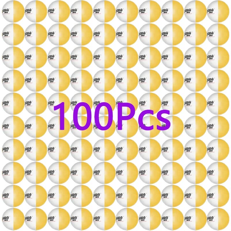 100 pezzi DHS BI palline da ping pong colorate allenamento professionale palla cucita facile da vedere la traiettoria giudice rotazione e Radian