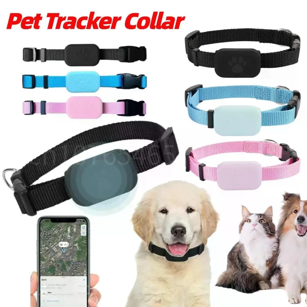 Collare per gatti con localizzatore GPS per animali domestici con custodia riflettente Collare per gattini con protezione regolabile per collare per localizzatore di cuccioli di cani e gatti