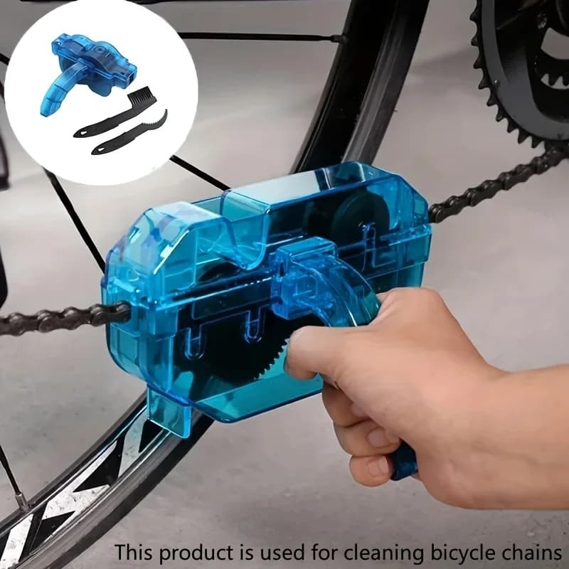 Kit Premium per la Pulizia della Catena della Bicicletta, Set di Spazzole Portatili per la Pulizia di Bici da Montagna e da Strada