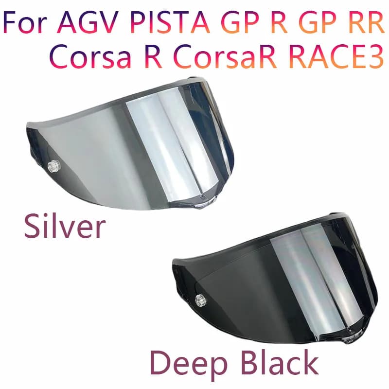 Lente visiera per casco per AGV Pista GP R GP RR Corsa R Sostituzione casco moto Scudo Parabrezza Mirino Accessori in vetro