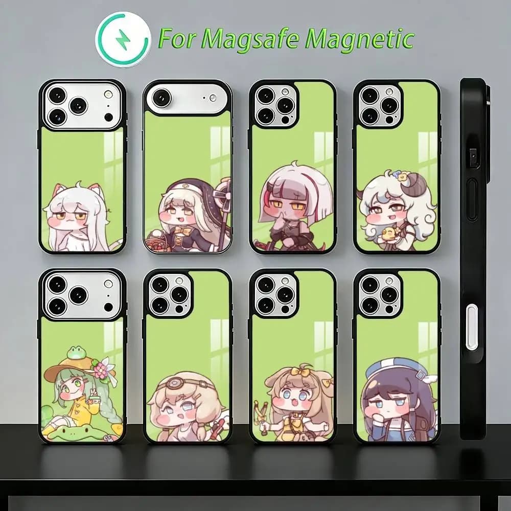 Game T-Trickcal Chibi Go Phone Case For iPhone 17,16,15,14,13,12,11,Plus,Pro,Max Magnetic Wireless Charging