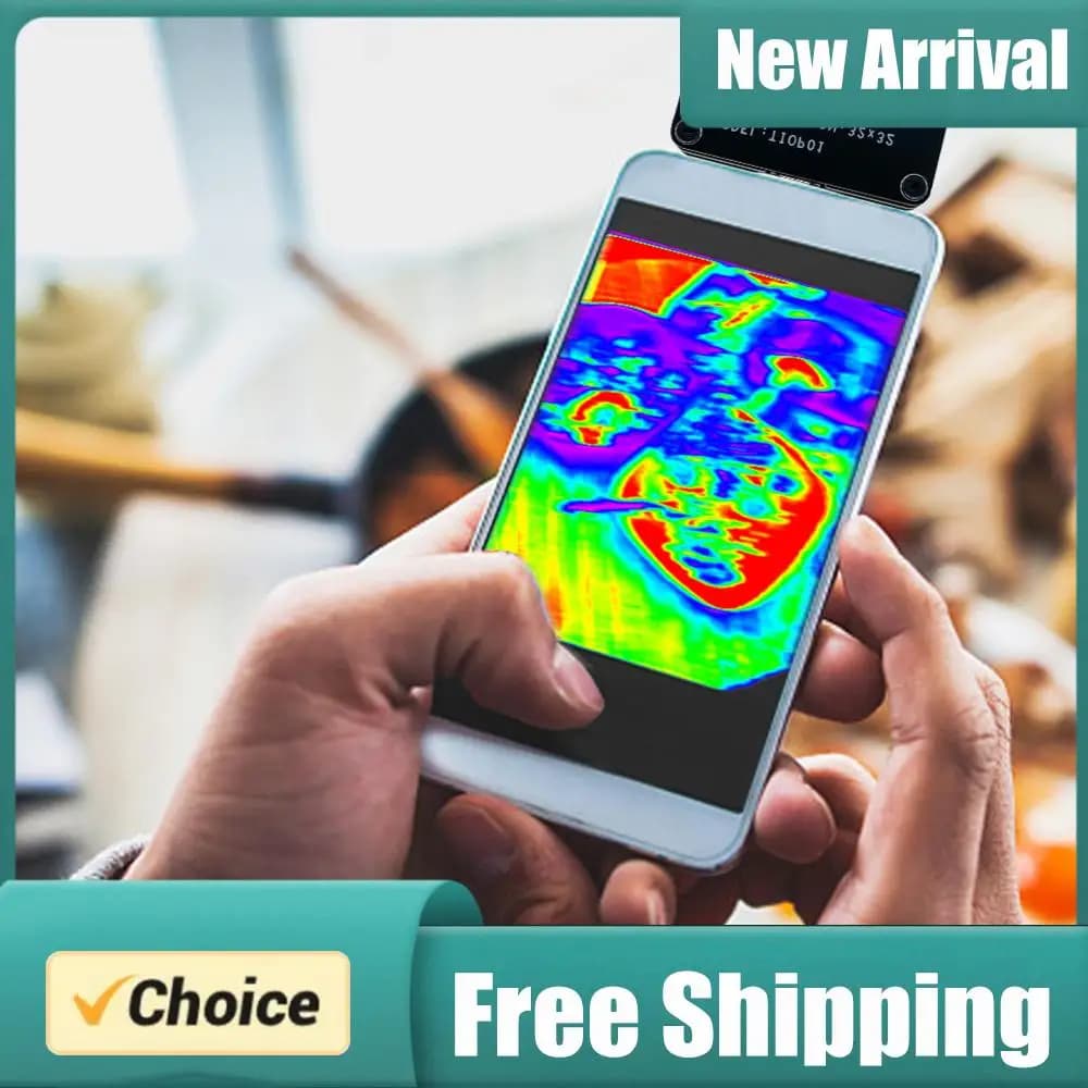 Infrared Camera Night Vision External Infrared Imaging Device 32x32Resolution Multiple Color Modes for Android Mobile Phone