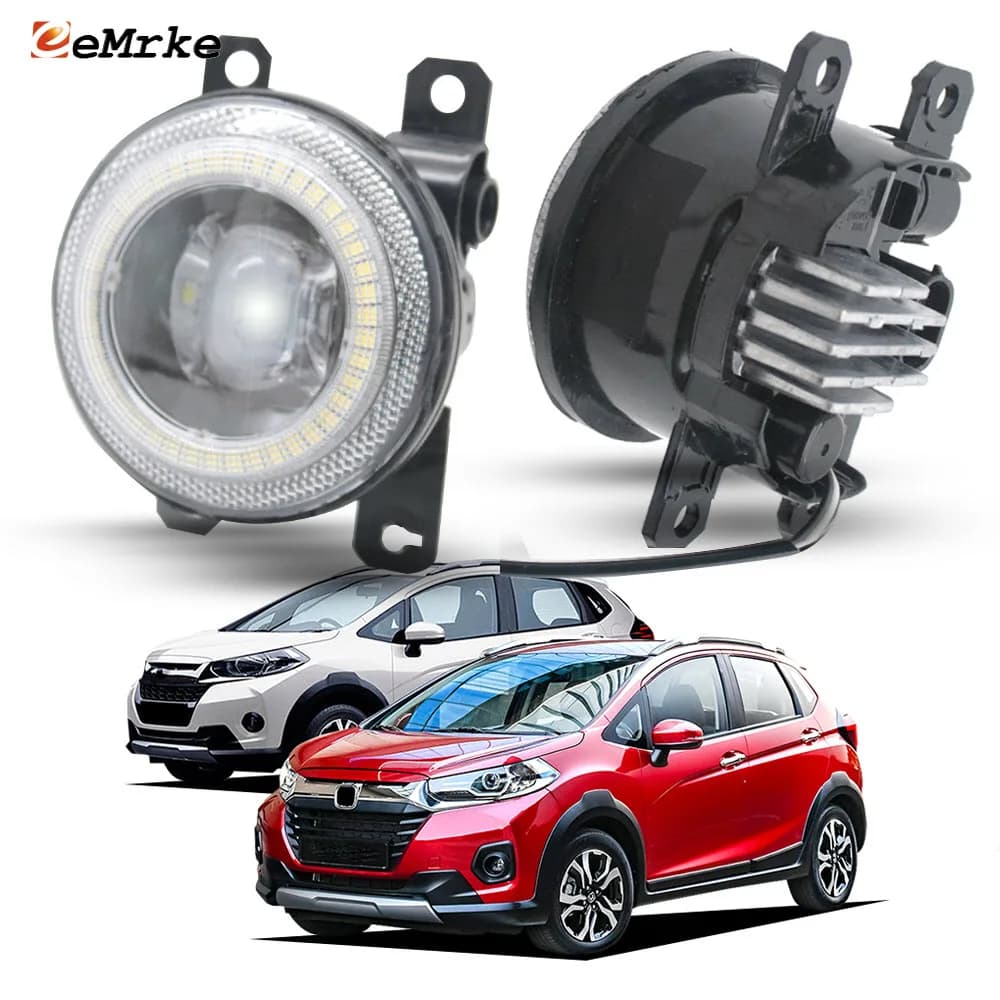 Fendinebbia a LED DRL per Honda WRV WR-V 2017 2018 2019 2020 2021 Auto Angel Eyes Apertura Anello di guida Faro Accessori