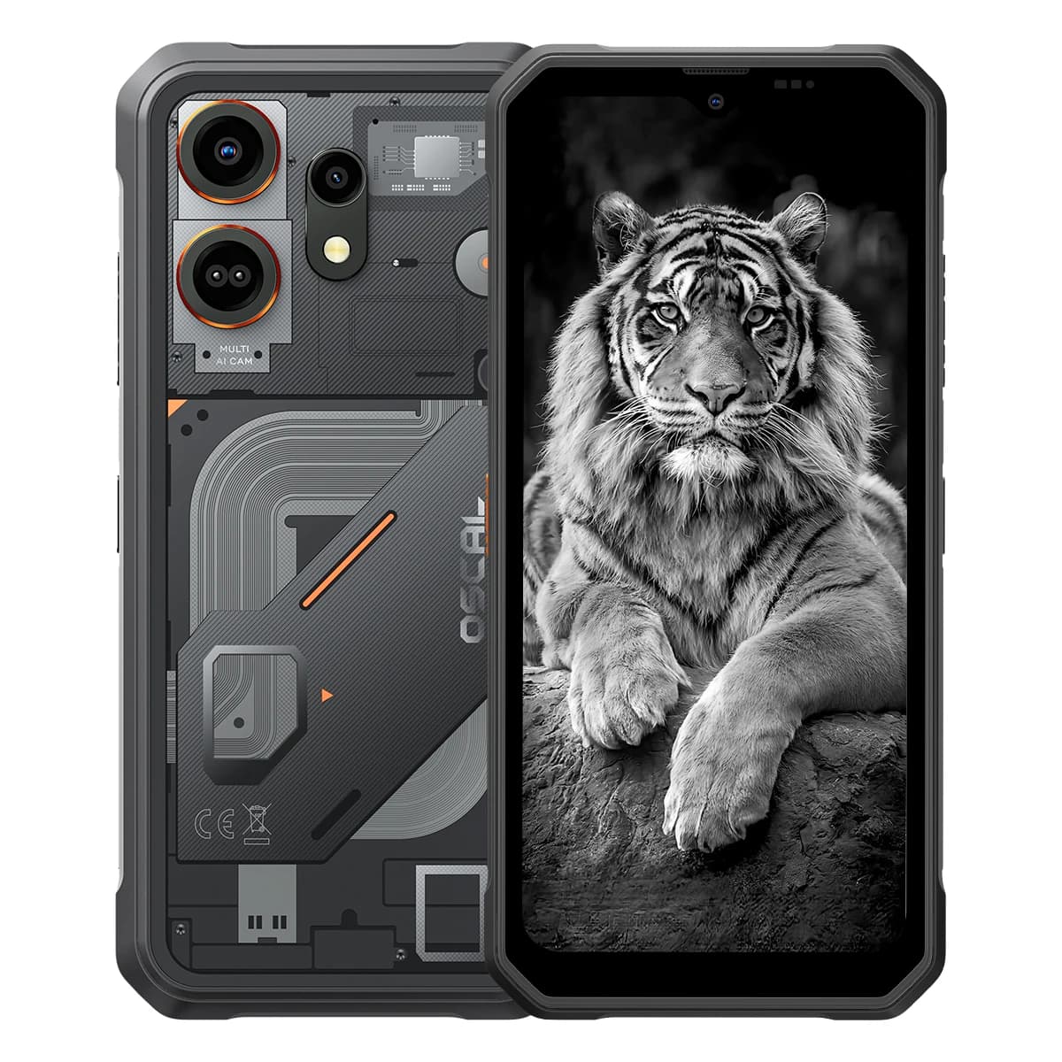 Blackview OSCAL MARINE 3 Smartphone, 6.56" HD+Display, MTK Helio G81, 8GB+256GB Android 16 Mobile Phone, 5000mAh Battery