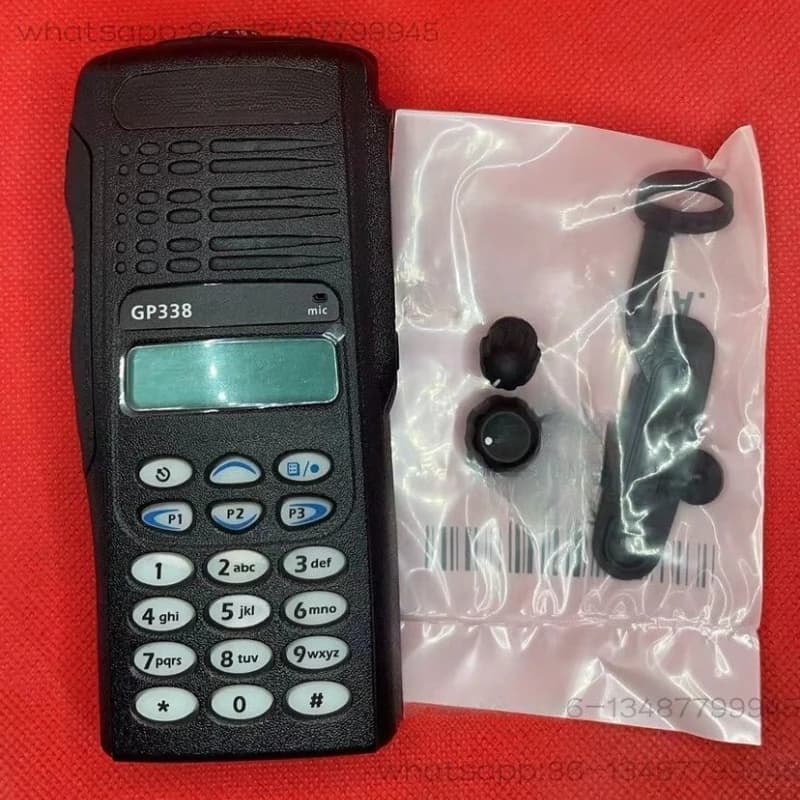 Guscio esterno per walkie-talkie GP338 PTX760, set completo con altoparlante + cavo, pannello pulsanti e display LCD