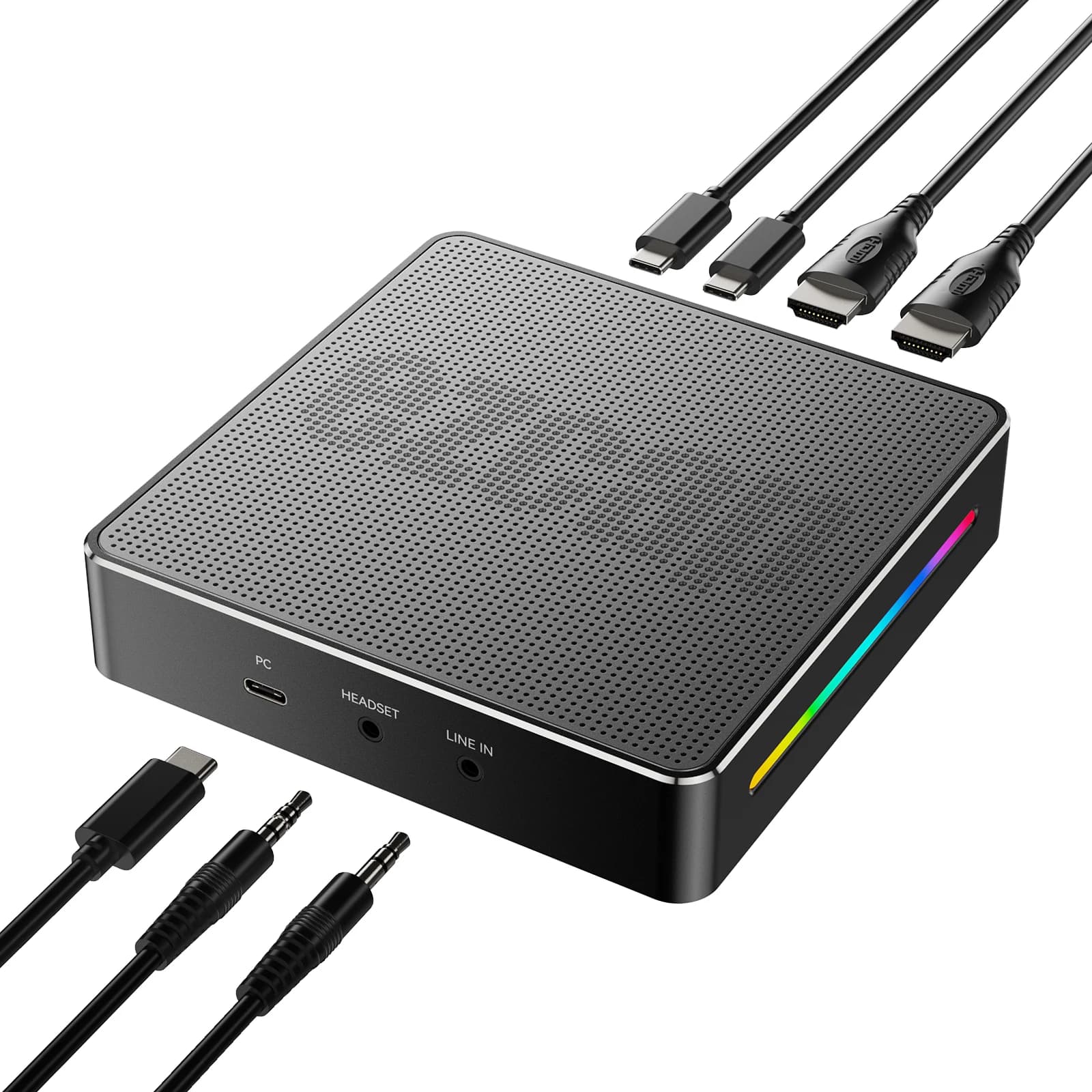 2025 vendita calda 4K144 Scheda di acquisizione video 2.1 DP Acquisizione di giochi con scatola di streaming live super veloce da 10 Gbps Supporto VRR HDR R