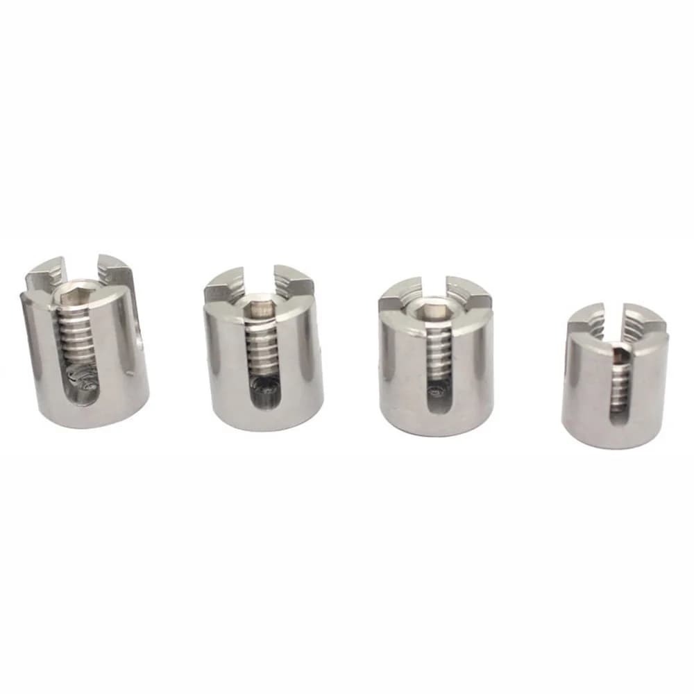 4Pcs M8/M10/M12/M16 90 Degree Angles Marine Grade Stainless Steel 316 WireTrellis Systems Green Wall Cross Clip Rope Clamp