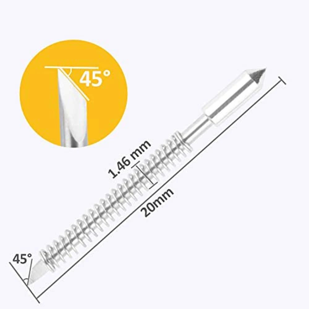 [Disponibile] 50 lame da taglio per plotter da taglio con lama da 45 gradi per CB09 CB09U Graphtec con base porta lama
