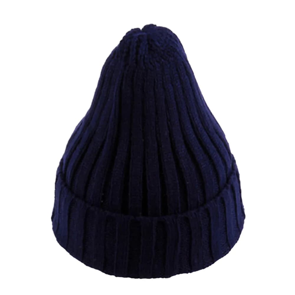 Berretto caldo moda Berretto hip-hop lavorato a maglia tinta unita Cappello lavorato a maglia morbido Autunno Inverno