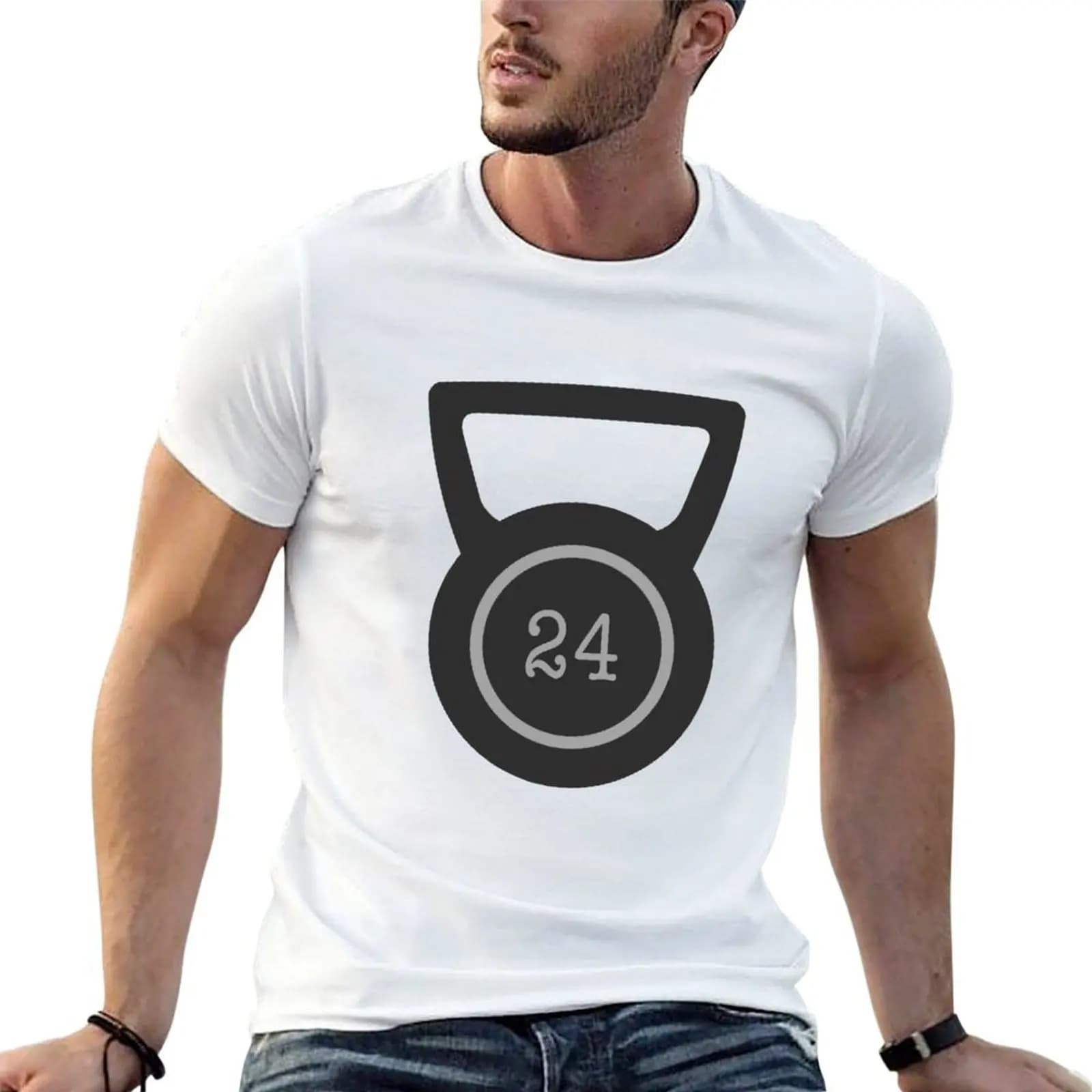 24 kettlebell T-Shirt mens graphic t shirts g man t shirts for men man t shirts graphic T-shirt