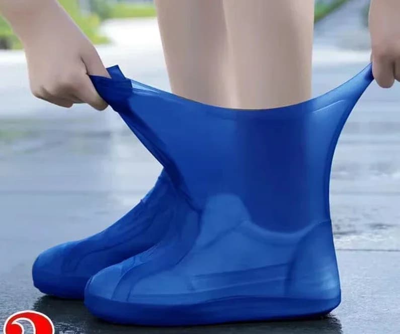 Copriscarpe in silicone impermeabili Protezioni per stivali slip-on riutilizzabili per pioggia, neve, escursioni all'aperto, passeggiate