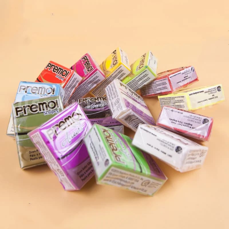 1/4 Sub-pack piccoli pezzi di colore di base American Polymer Clay Hand Do fai da te scultura orecchino gioielli ceramica argilla che fa strumento