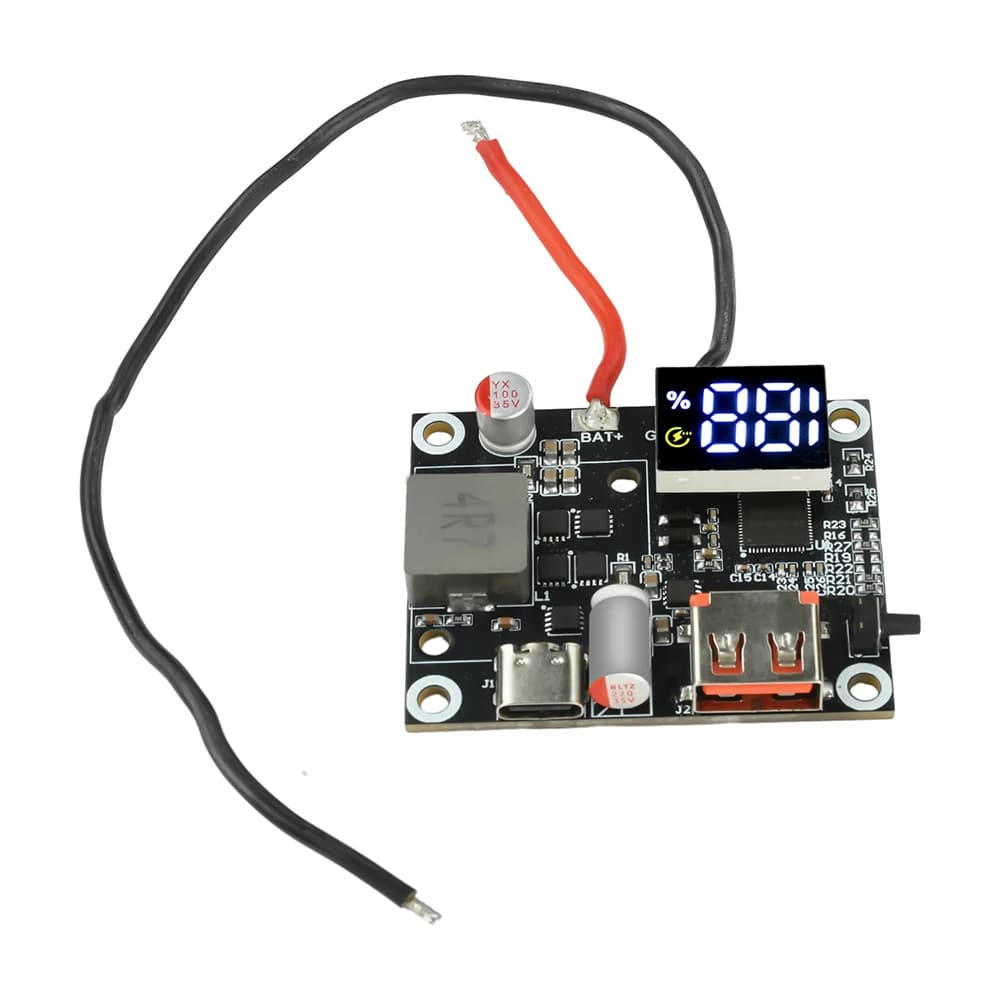 Power Bank 3S/4S/5S/6S 65W, Bidirectional Quick Charging Module, DIY Circuit with Type C+USB Port