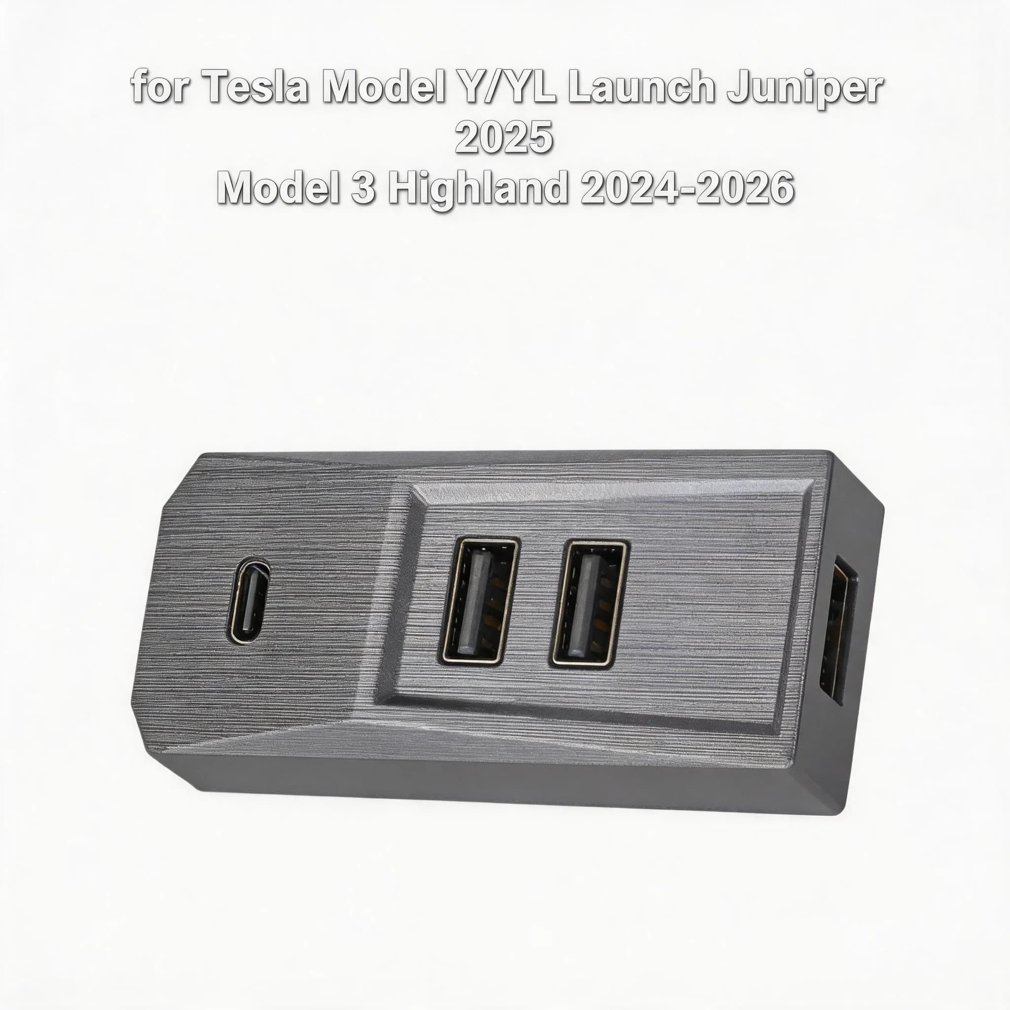 Hub USB Plug and Play a 4 porte per vano portaoggetti per Tesla Model YL Y Juniper Launch Model 3 Highland, splitter Type-C, docking station