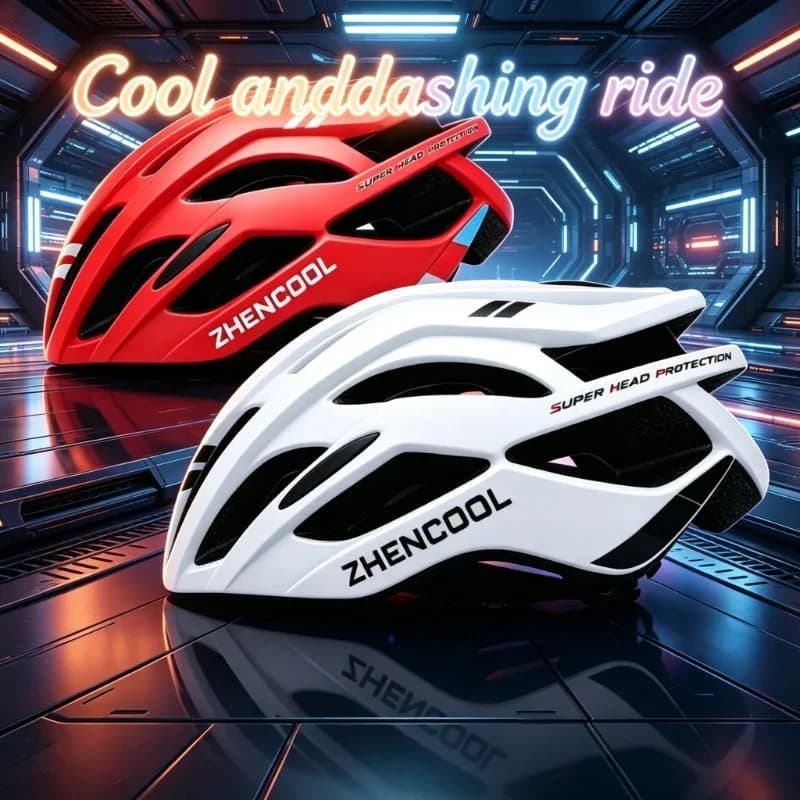 Safety Cycling Helmet for Men Women MTB LED Rear Light Porous Ventilation Breathable EPS Protect Head Safety Cycling Helmet Bike