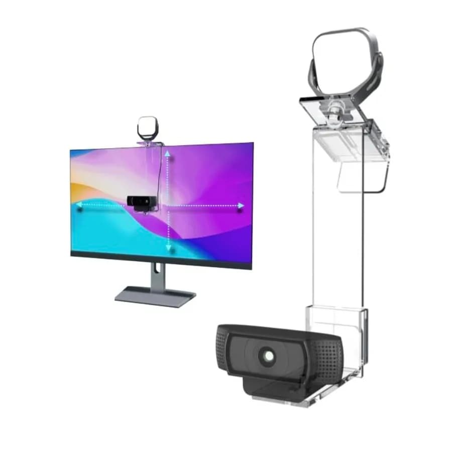 Support for Webcam Road Warrior Pro V2 for Central Screen/Medium, for Laptop up to 32 Screens, Adjustable Tripod to the Gooseneck