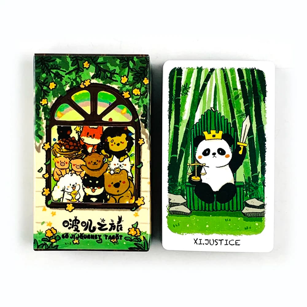 BOJI Journey Tarot Cards A 78 Tarot Deck Capturing The Tarot World Journey of BOJI，Mysterious Divination Board Game 10.3*6cm
