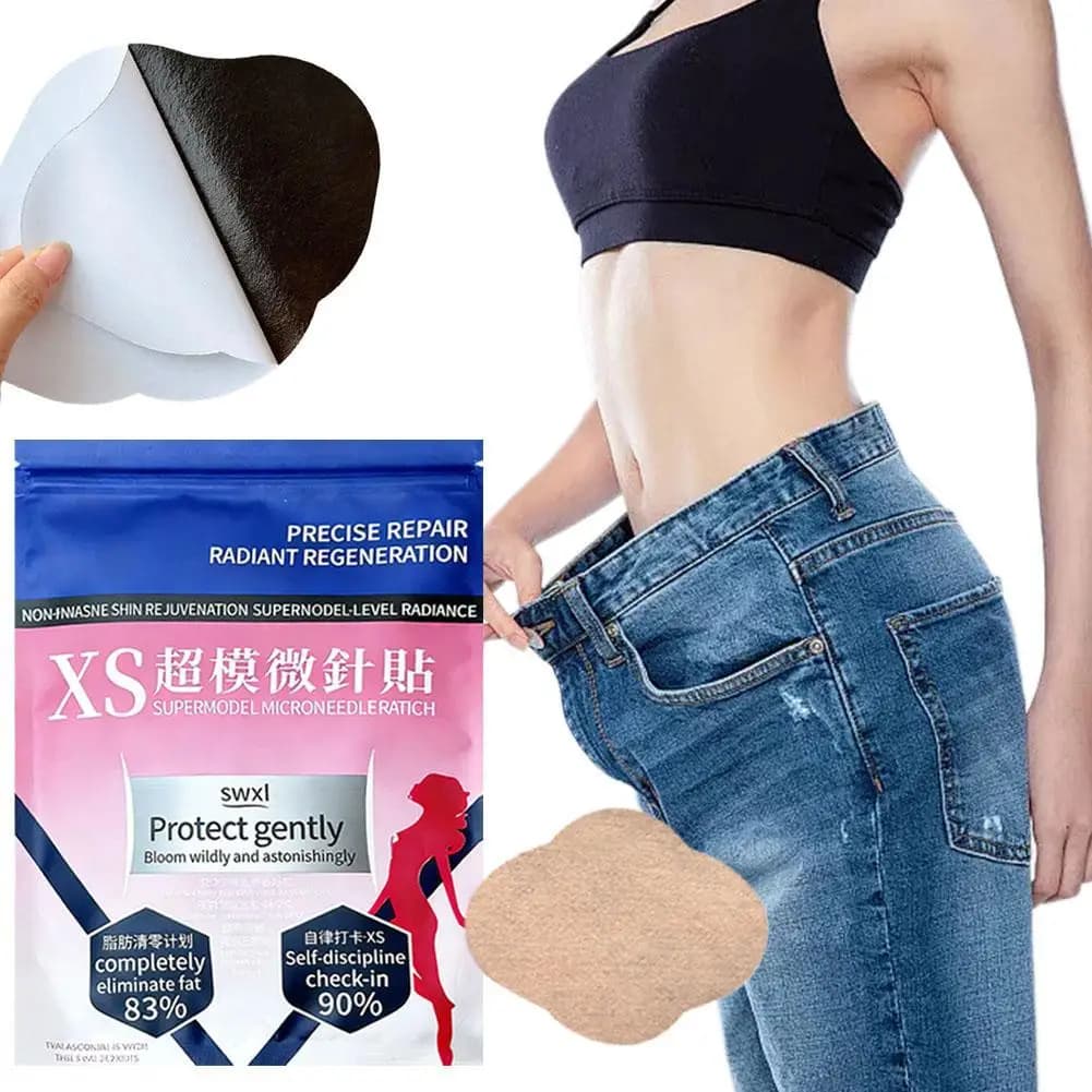 10 pz Patch Microneedle Supermodel per Migliorare il Metabolismo, Dissolvere il Grasso, Deumidificare, con Pasta di Assenzio, Adesivo Dimagrante alle Erbe per la Perdita di Peso