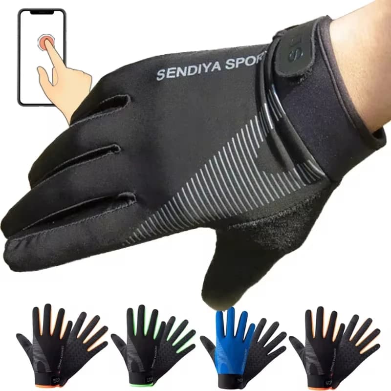 Men's Cycling Gloves Full finger Touch Screen Bike Gloves Mtb Bike Gloves Gym Training Gloves Outdoor Fishing Gloves