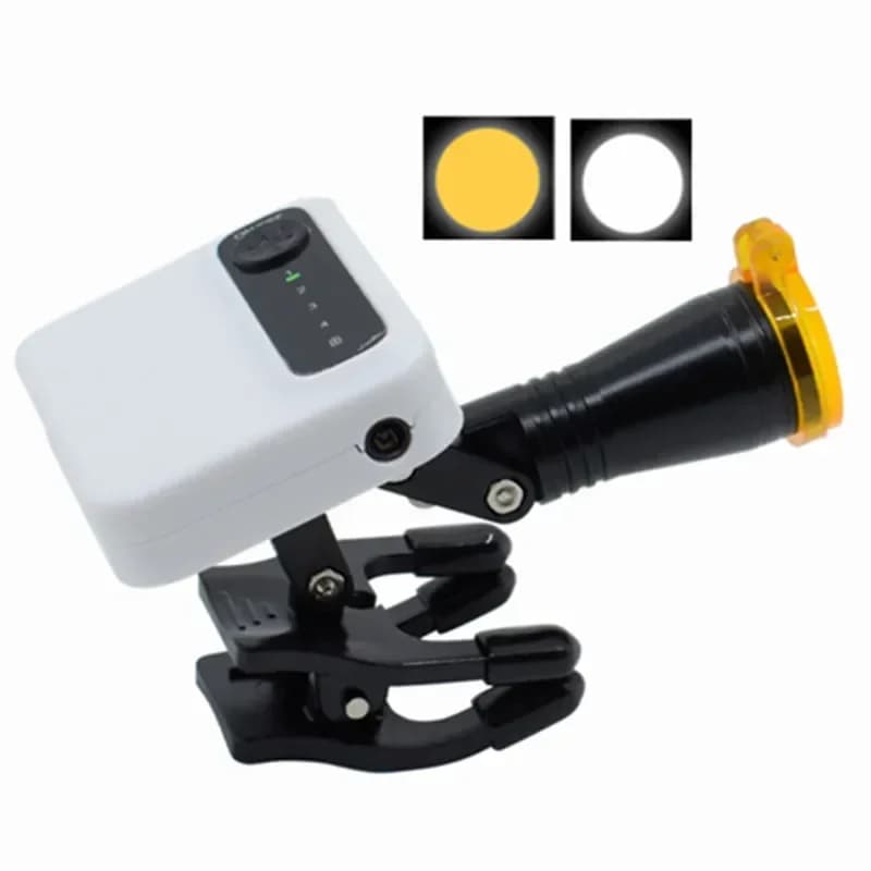 Best Seller Primo faro wireless Staccabile 5W Faro LED portatile per lenti di ingrandimento Lente d'ingrandimento medica Binoculare