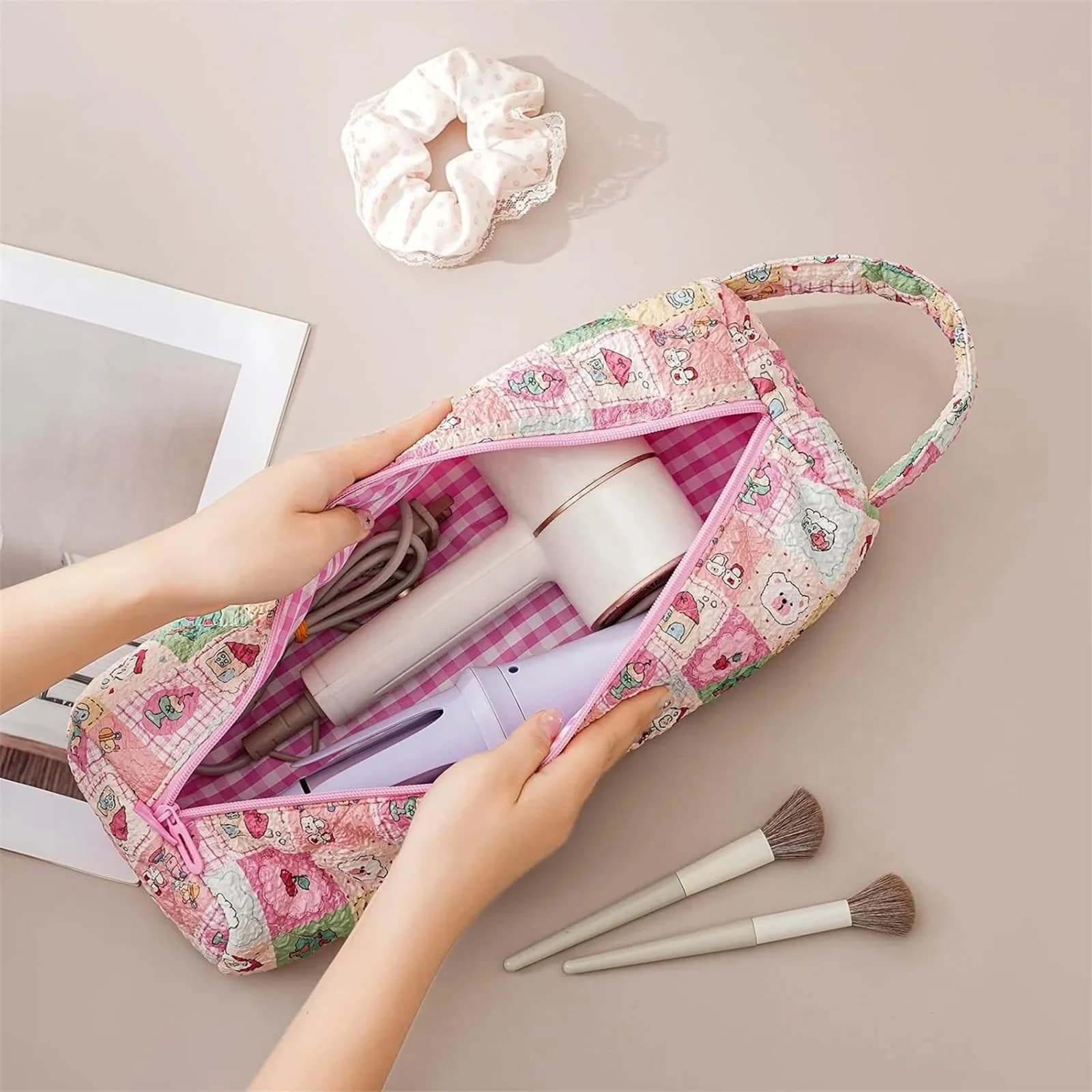 Outdoor Travel Bag Multifunction Storage Bags Hair Tool Storage Bag For Straighteners Portable Cosmetics Storage Case