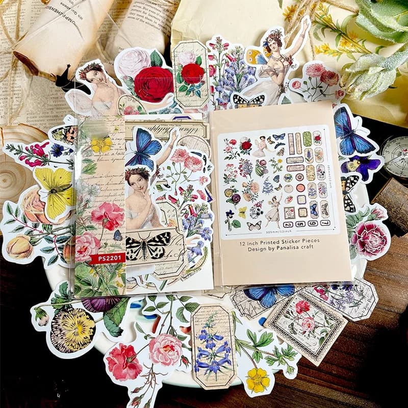 Fairy Vintage Stickers Die Cuts Sticker Collection Kit For Scrapbooking Planner/Card Making/Journaling Project
