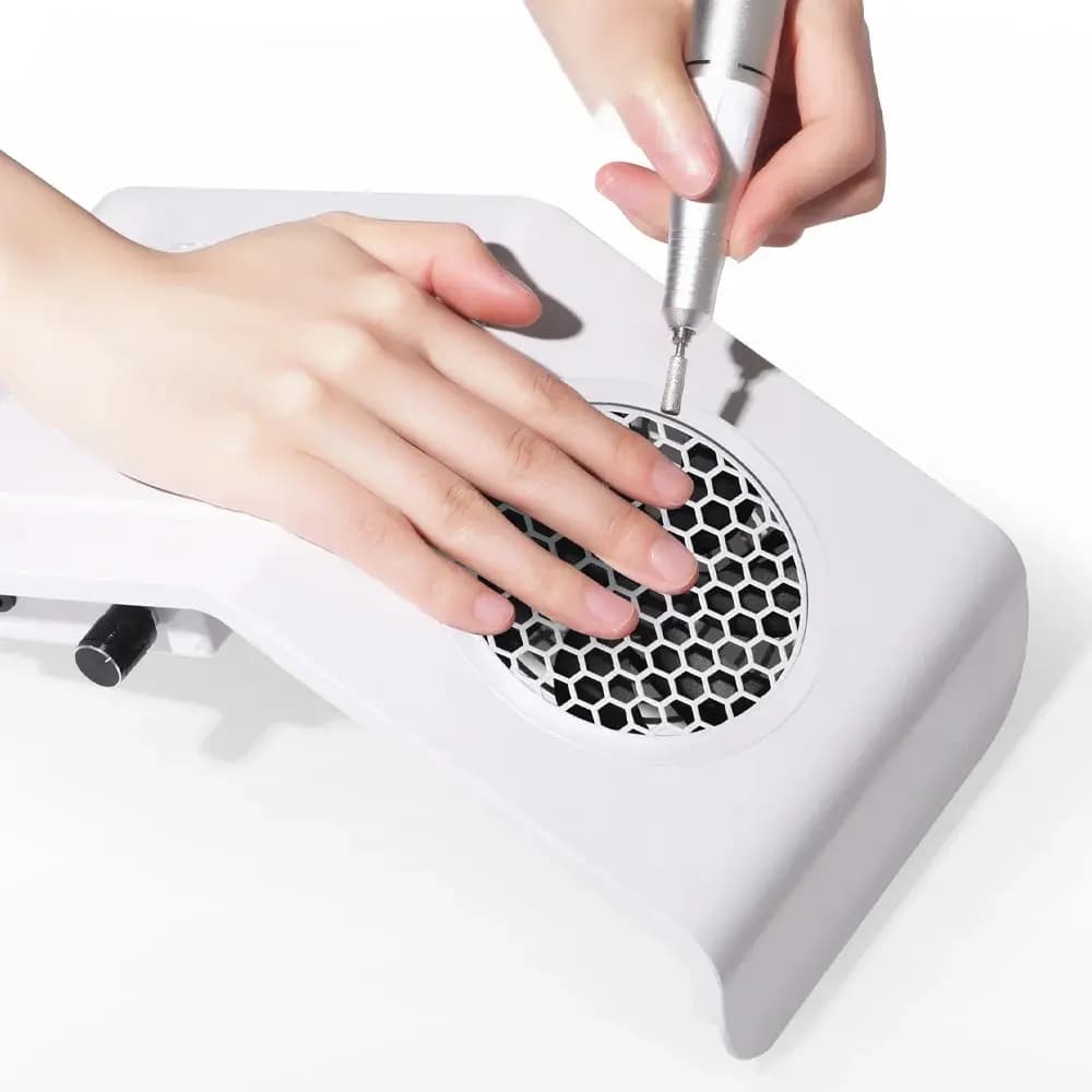 Collettore professionale di polveri per unghie e smorzamento Nessuna polvere per unghie volante per ventola per estrattore per manicure Particelle di grandi dimensioni