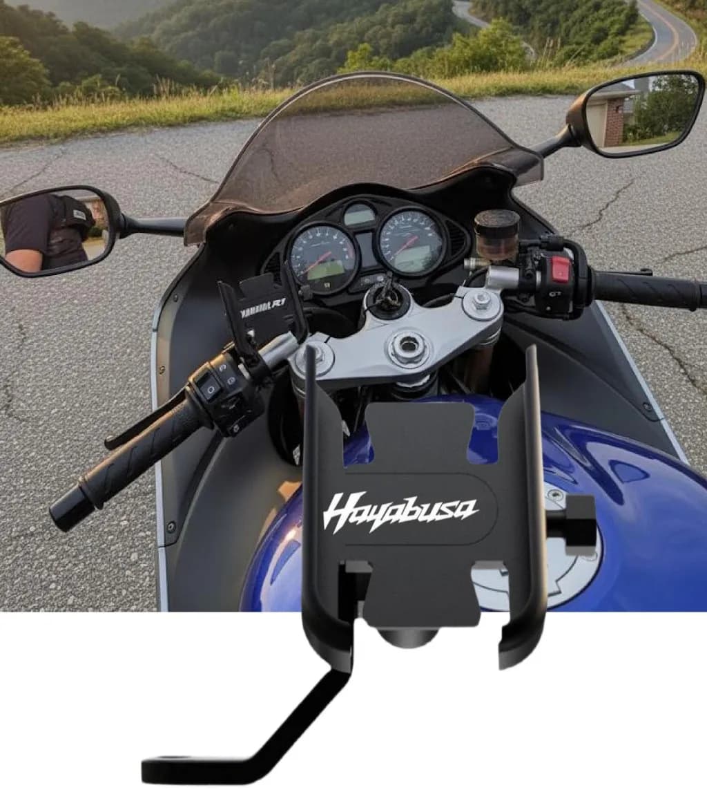 Supporto per telefono cellulare moto PER SUZUKI HAYABUSA GSXR1300 GSX1300R GSXR-1300 Staffa di supporto per specchio manubrio GPS