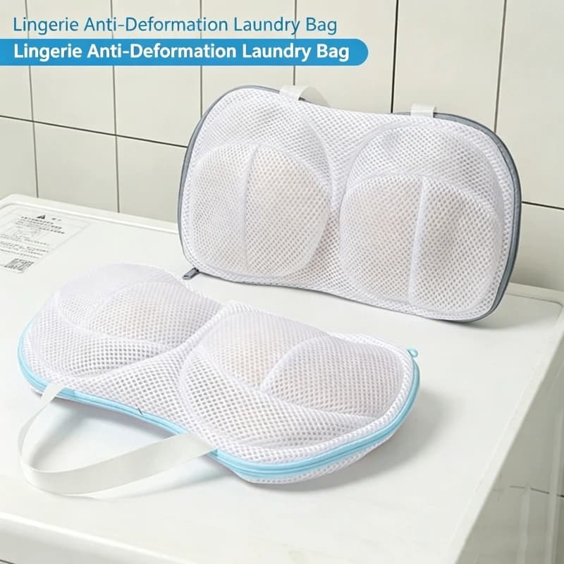 Sacchetto per bucato anti-deformazione rinforzato, lavabile in lavatrice, per biancheria intima, sacchetto per bucato sferico