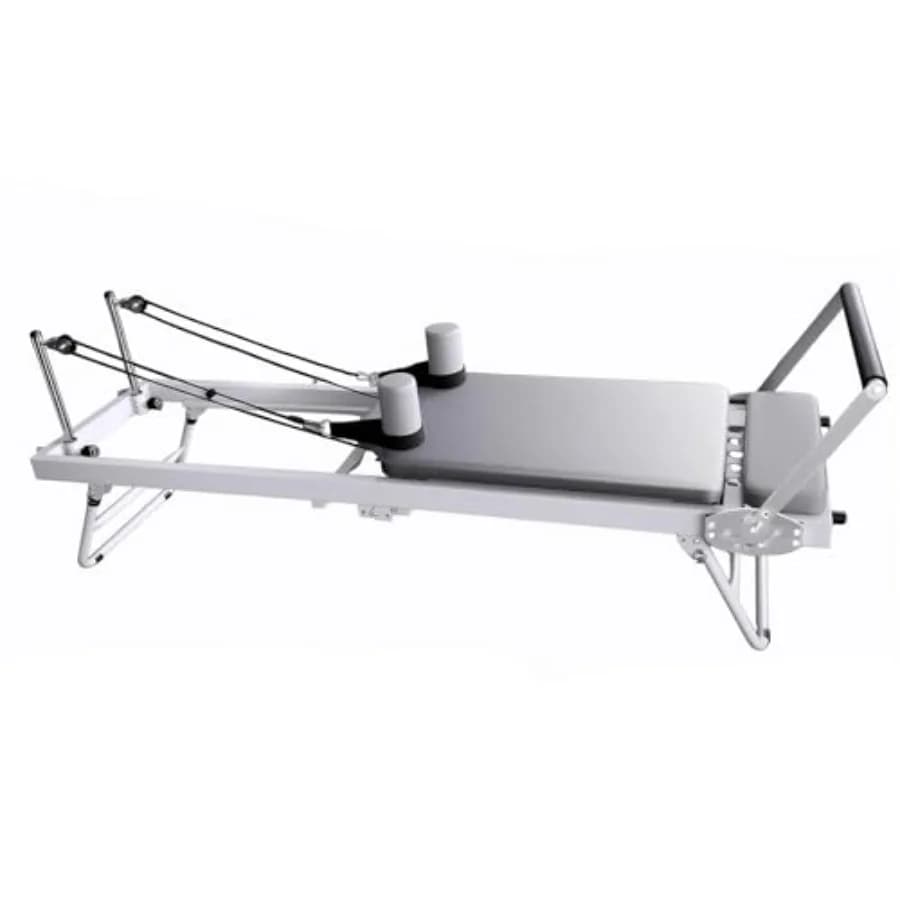Macchina Pilates Reformer Pieghevole per Uso Domestico, Attrezzatura Professionale con Jump Board, Molle e Corde, Supporta fino a 200 kg