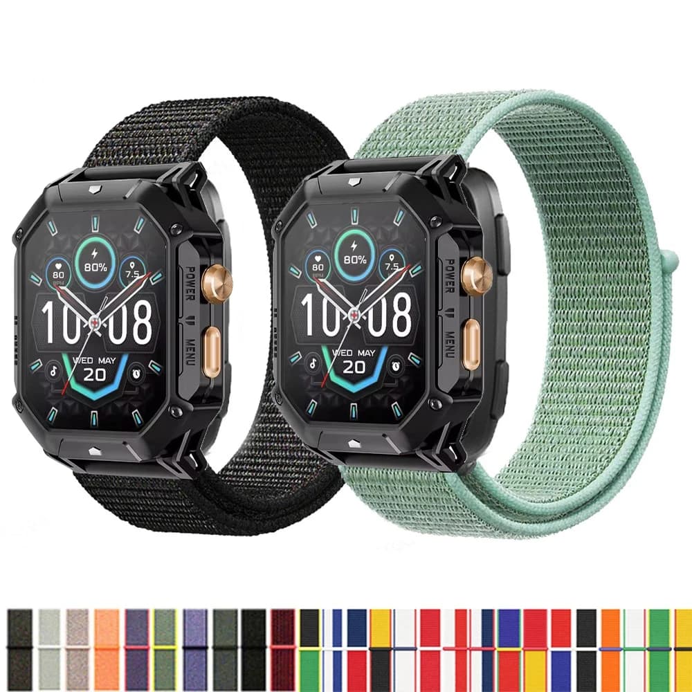 Cinturino ad anello in nylon per HAYLOU IRON N1 Smartwatch Bracciale di ricambio Cinturino sportivo Correa per HAYLOU IRON N1 Band