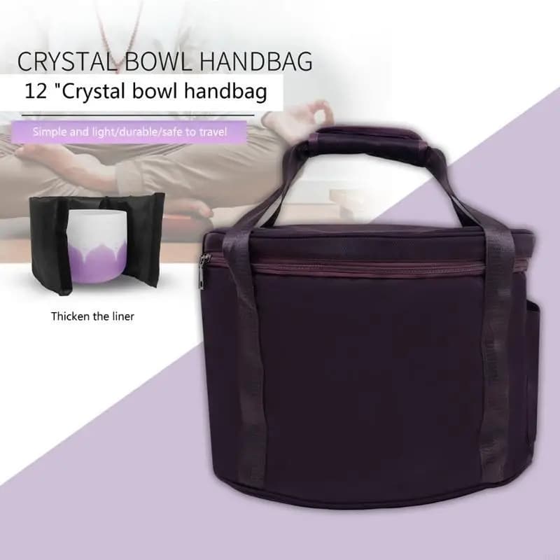 Crystal Singing Bowl Carry Bag Padded Carry Cases Travelling Bag Easy to Carry