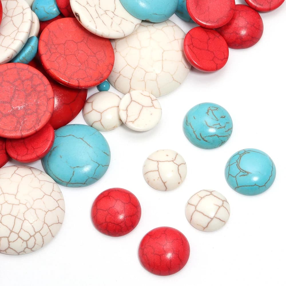 10 pz/lotto Perline Cabochon in Pietra Naturale 6/8/10/12/14/16/18/20/25mm Rotonde con Fondo Piatto Cammeo per Creazione Gioielli Fai da Te