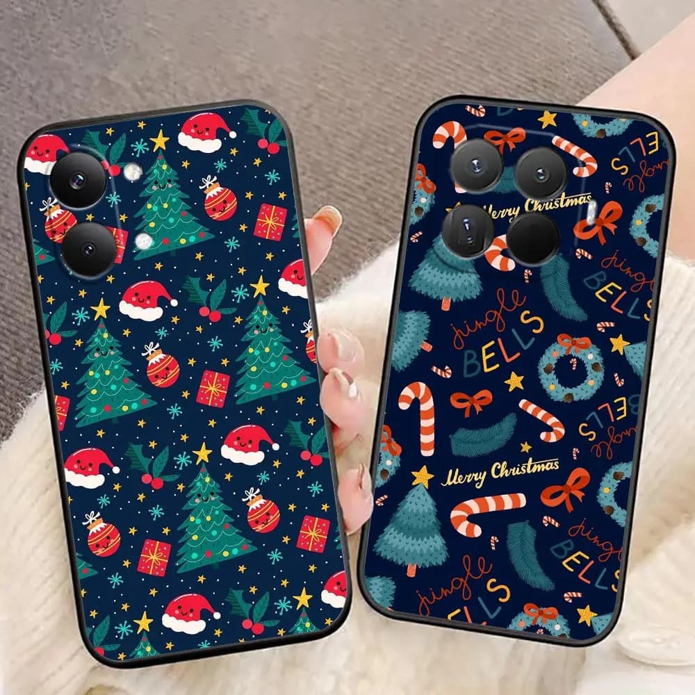 Phone Case For Xiaomi 17 17T 15 15T 14T 11 11T POCO F8 F7 F6 F5 X8 X7 X6 X5 M7 PRO Max DIY Case Funda Cover Free Merry Christmas