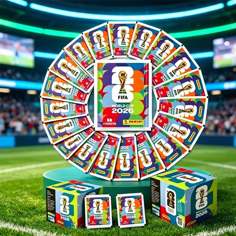 @=Original Panini Stickers for FIFA World Cup 2026, International Edition, Rare Colection,Footbal Fan Souvenir, Perfect Gifts