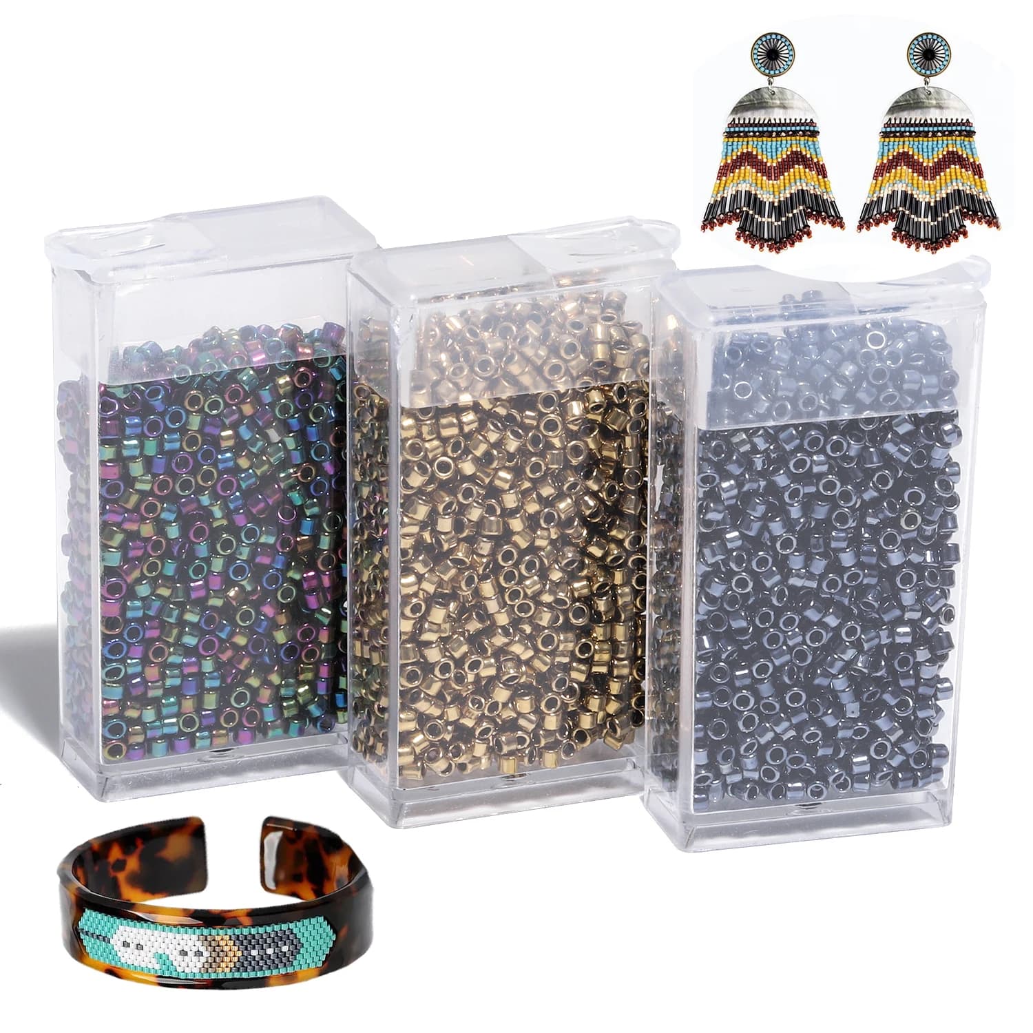 Perline di vetro vintage all'ingrosso da 2 mm Perline di semi distanziatrici allentate giapponesi per la creazione di gioielli con ricamo Accessori per braccialetti e collane
