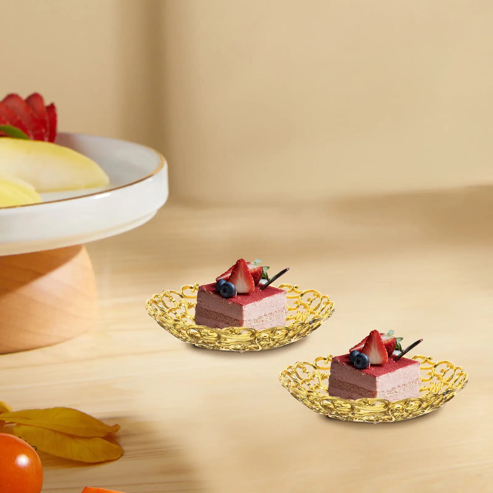 Set di 12 Vassoi a Forma di Luna per Ramadan, Vassoio per Snack Eid, Piatto di Servizio Riutilizzabile in Plastica per Frutta Secca, Caramelle e Piccoli Oggetti