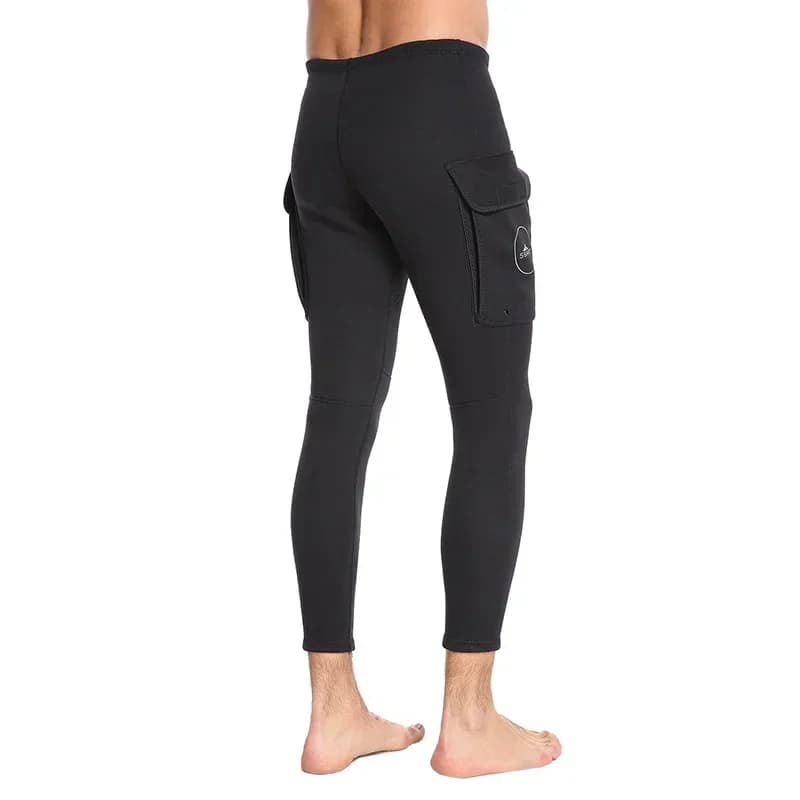 Pantaloni da immersione flessibili da 3 mm, pantaloni lunghi da uomo per isolamento dal freddo, protezione solare, costume da bagno, costume da immersione, costume da bagno da uomo