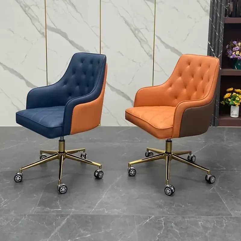 Sedia da ufficio relax fantasia Sedia da ufficio da gioco per computer arancione Luxairy impermeabile Sedia da ufficio ergonomica di design Chaise De Bureaux